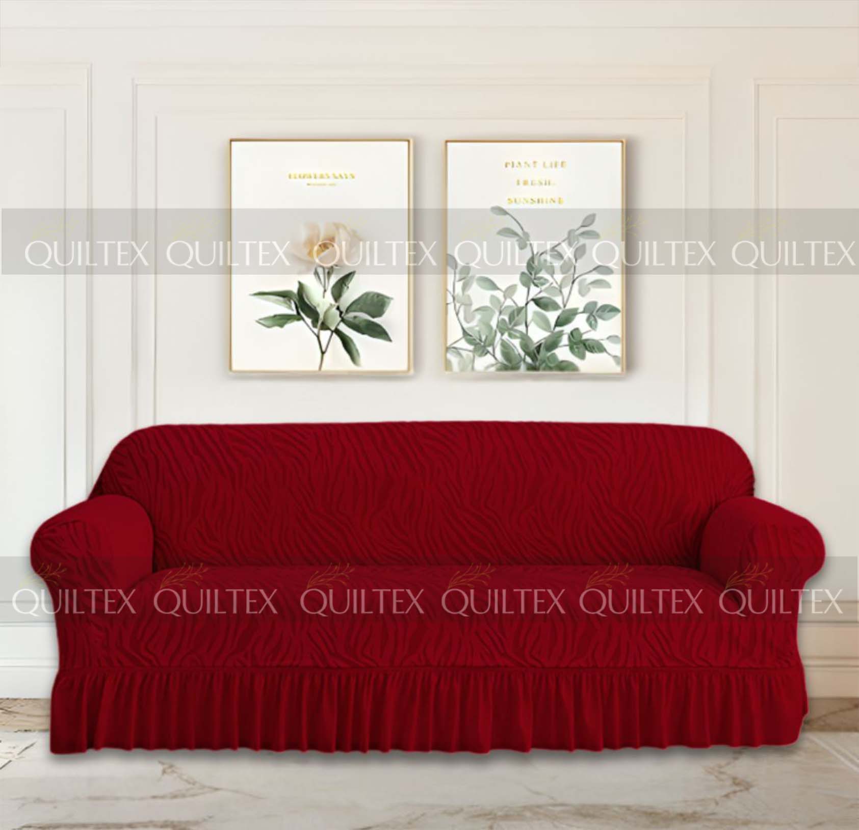 Zebra  Sofa Covers ( red)