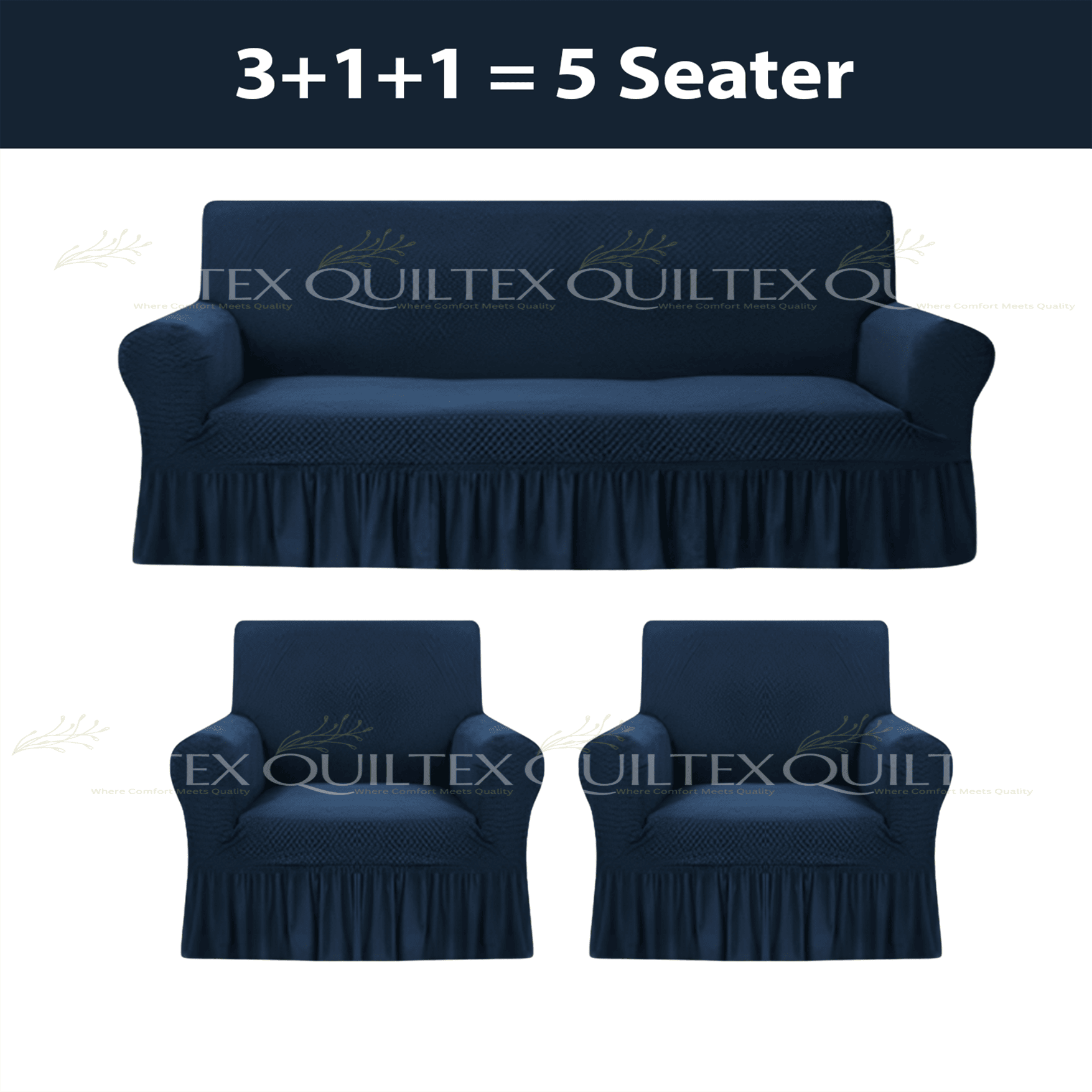 Turkish Style Sofa Covers Blue