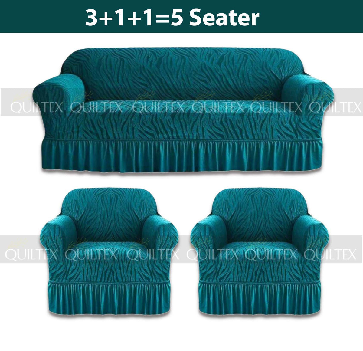Zebra  Sofa Covers ( Zink )