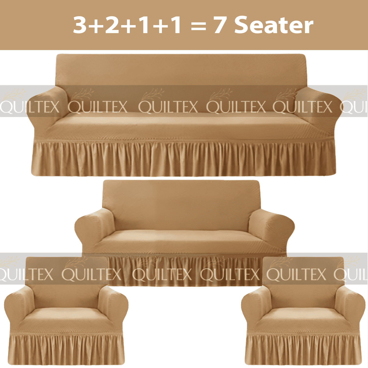 Turkish Style Sofa Covers Baige