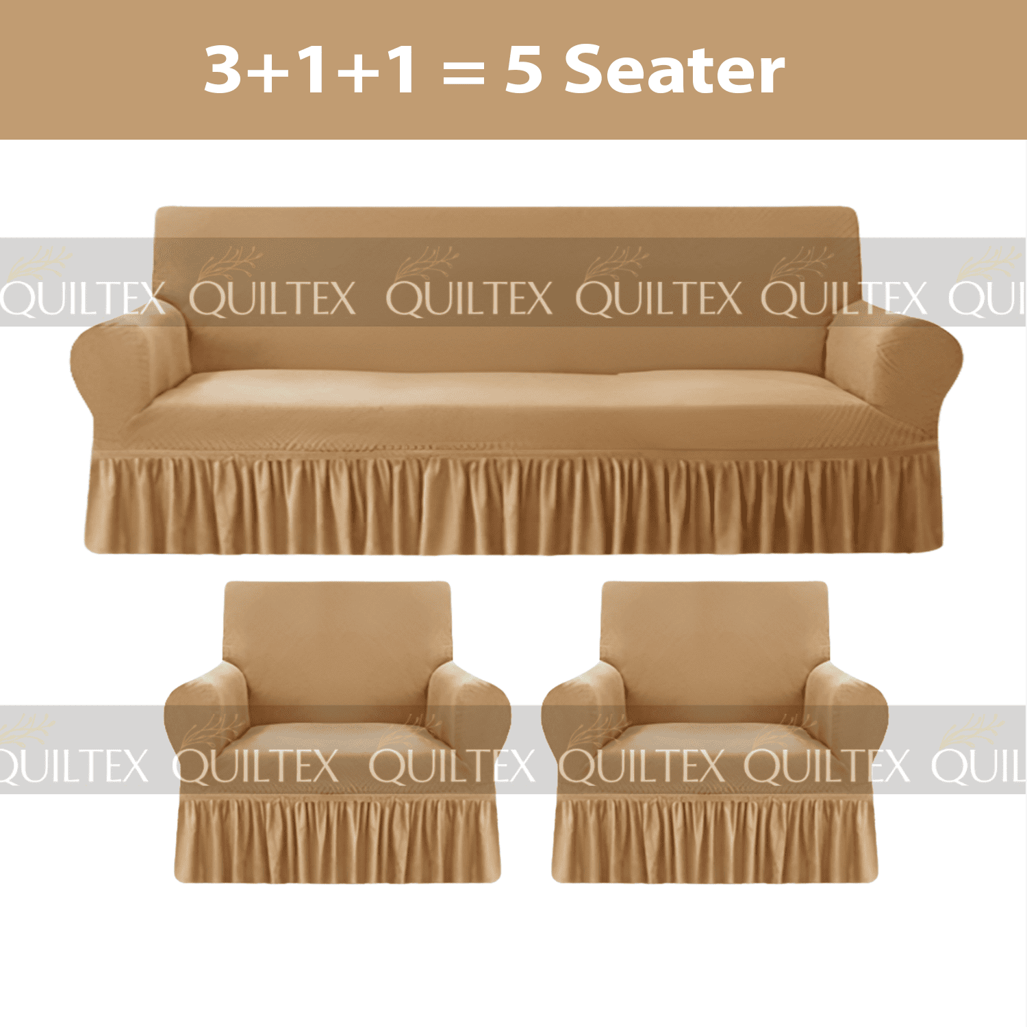 Turkish Style Sofa Covers Baige