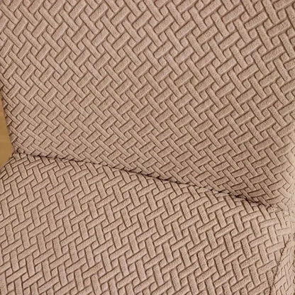 Velvet Strip Design Fitted Dinning Chair Covers Skin