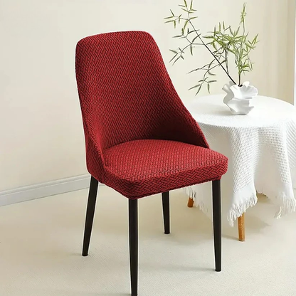 Stripe Jacquard Turkish Chair Cover - MAROON