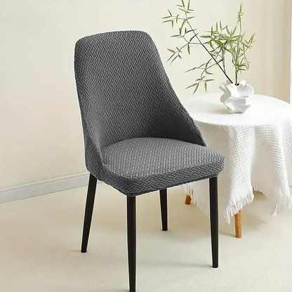 Stripe Jacquard Turkish Chair Cover - GREY