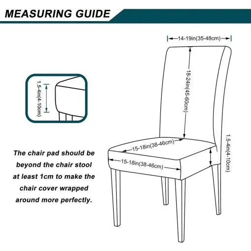 Velvet Strip Design Fitted Dinning Chair Covers Skin