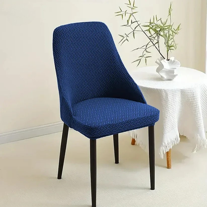 Stripe Jacquard Turkish Chair Cover - BLUE