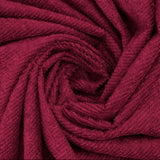 Terry Cotton Waterproof Mattress Protector Maroon Color Fitted Style