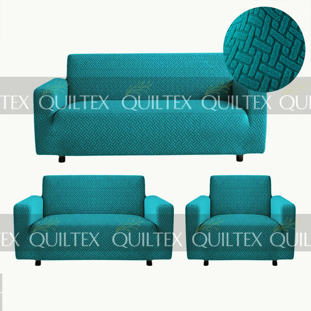 STRIPE JACQUARD SOFA COVER ZINK