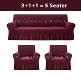 Turkish Style Sofa Covers Maroon