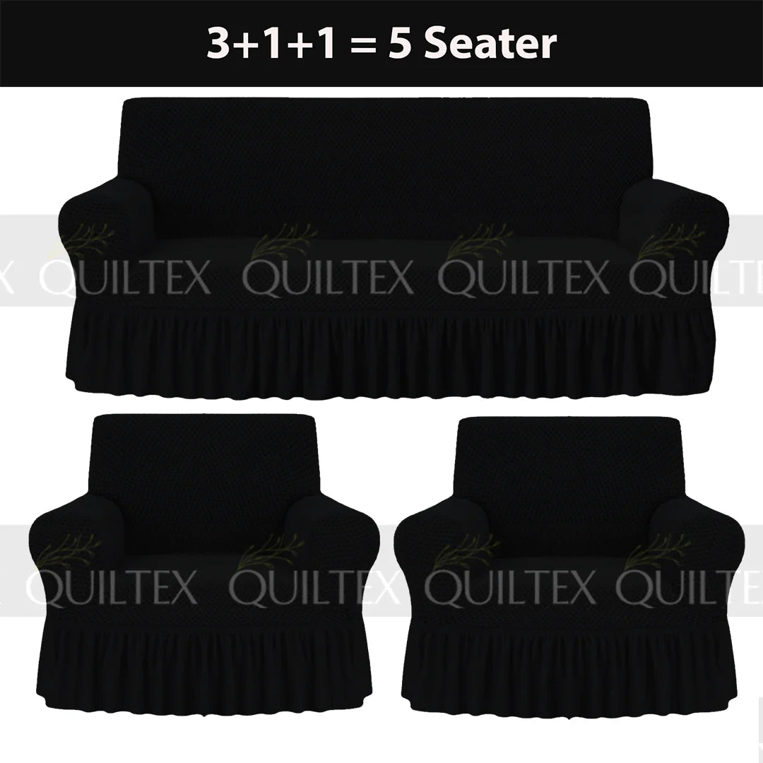 Turkish Style Sofa Covers Black Color