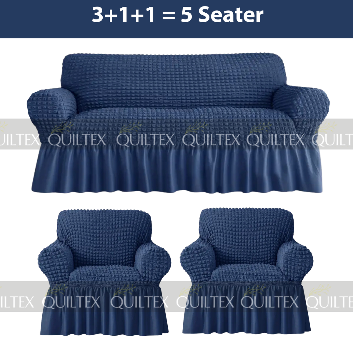 Bubble Sofa Cover Blue Color