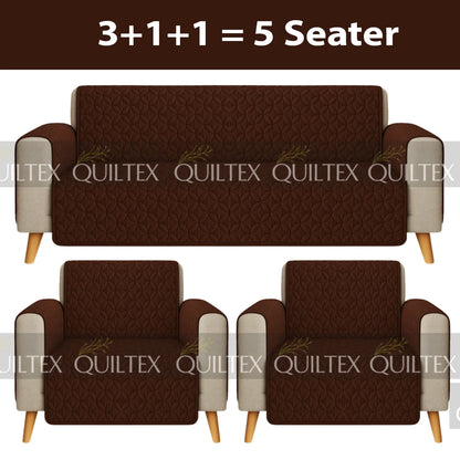 Ultrasonic Sofa Cover  ( BROWN )