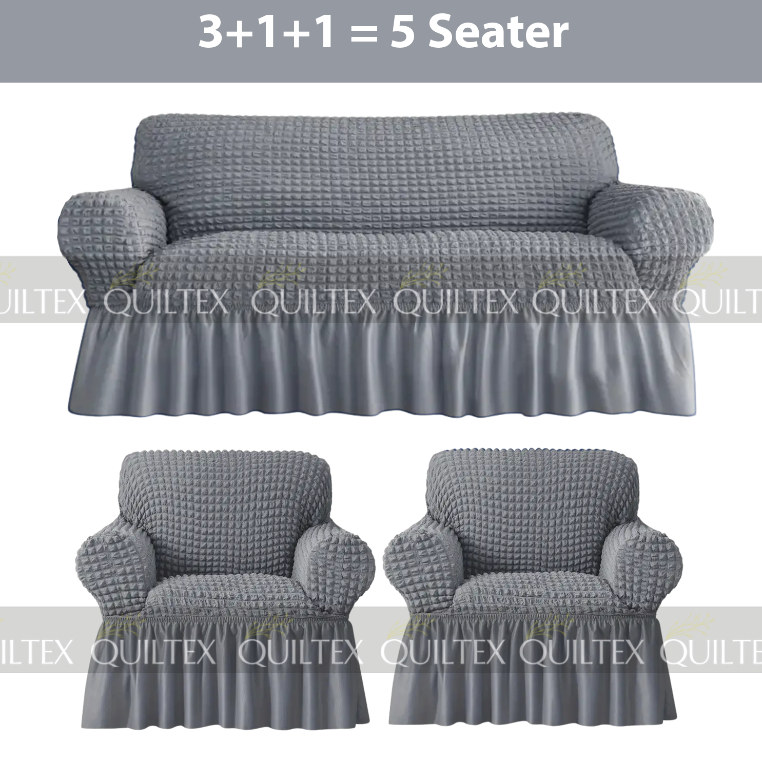 Bubble Sofa Cover  Grey Color