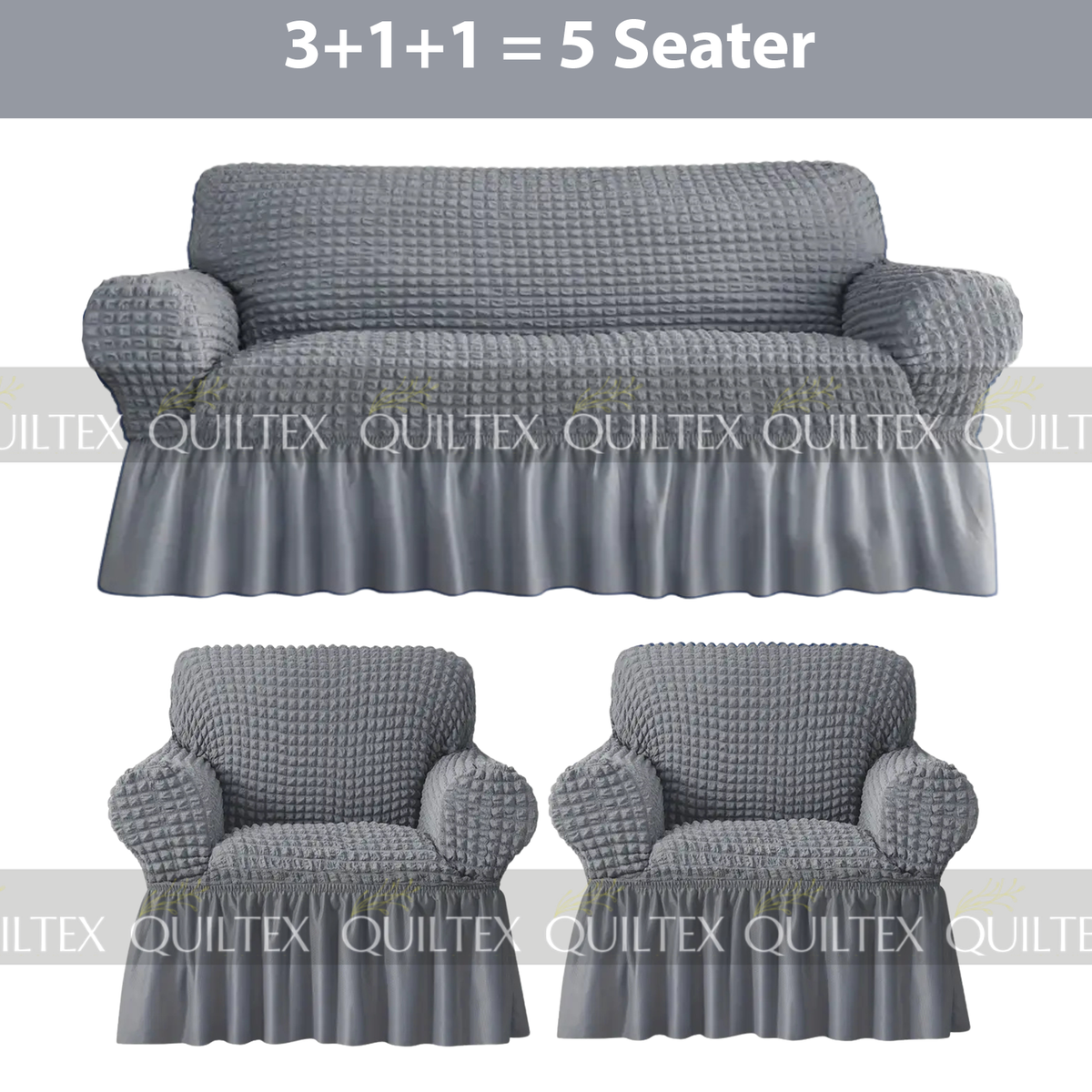 Bubble Sofa Cover  Grey Color