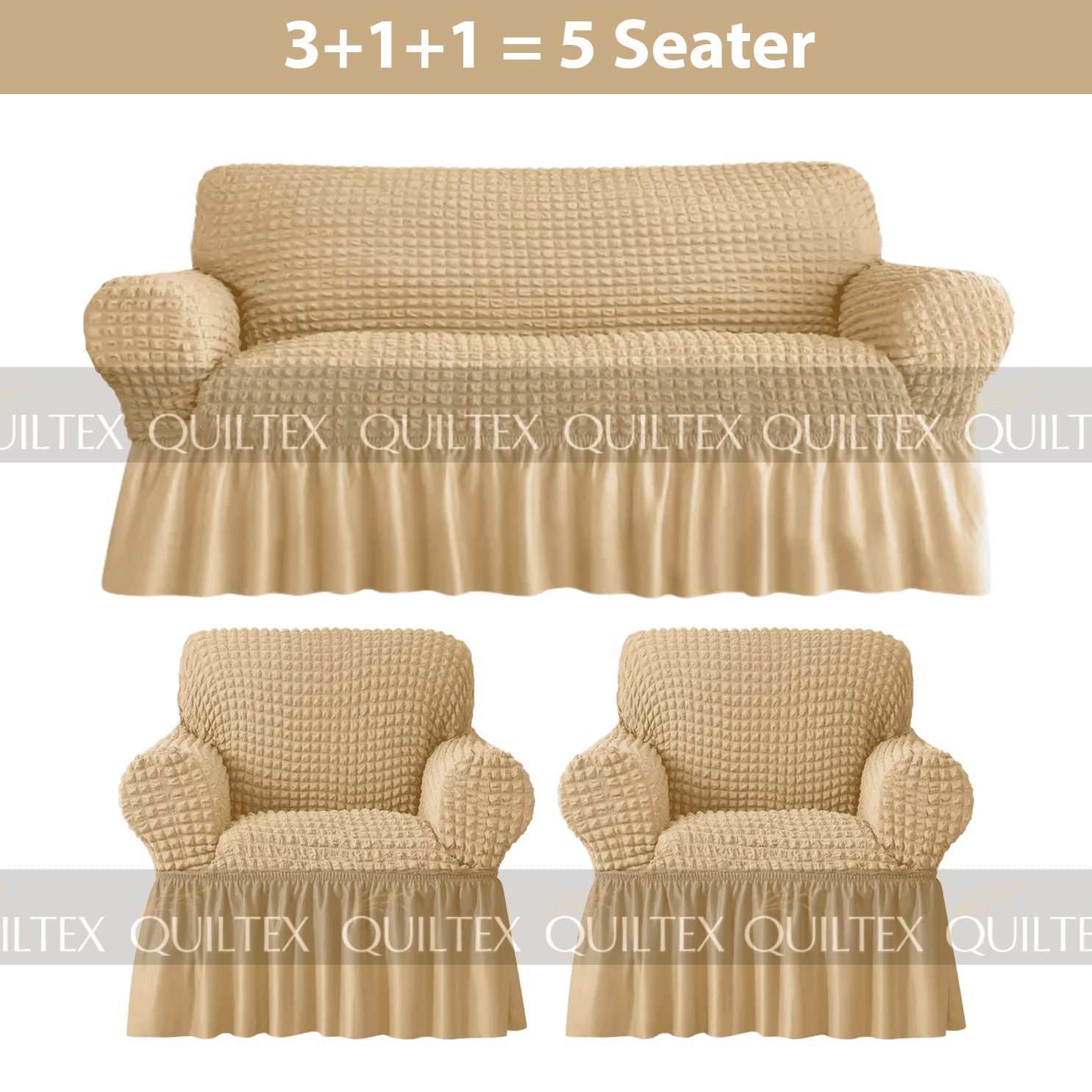 Bubble Sofa Cover Baige color