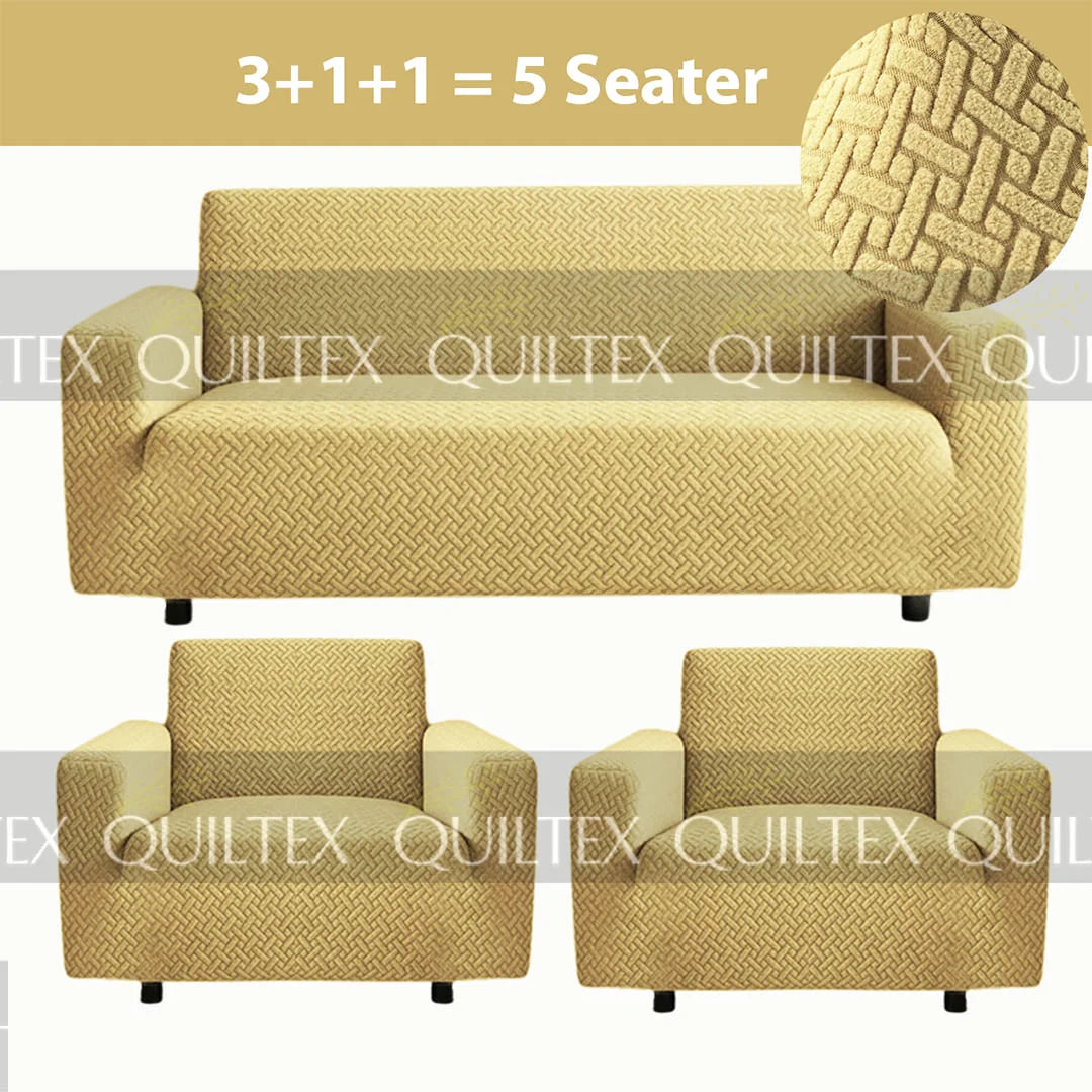 STRIPE JACQUARD SOFA COVER SKIN