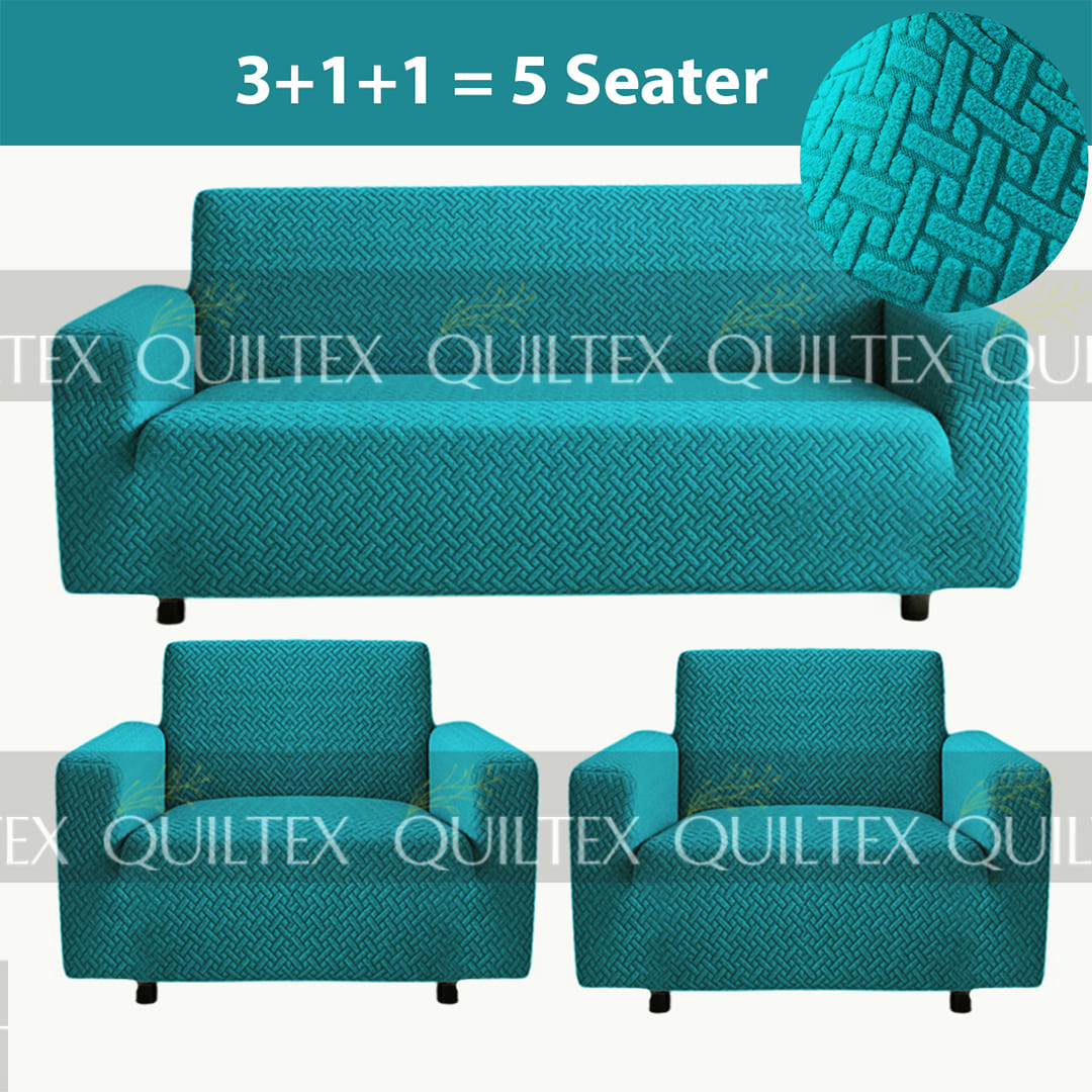 STRIPE JACQUARD SOFA COVER ZINK