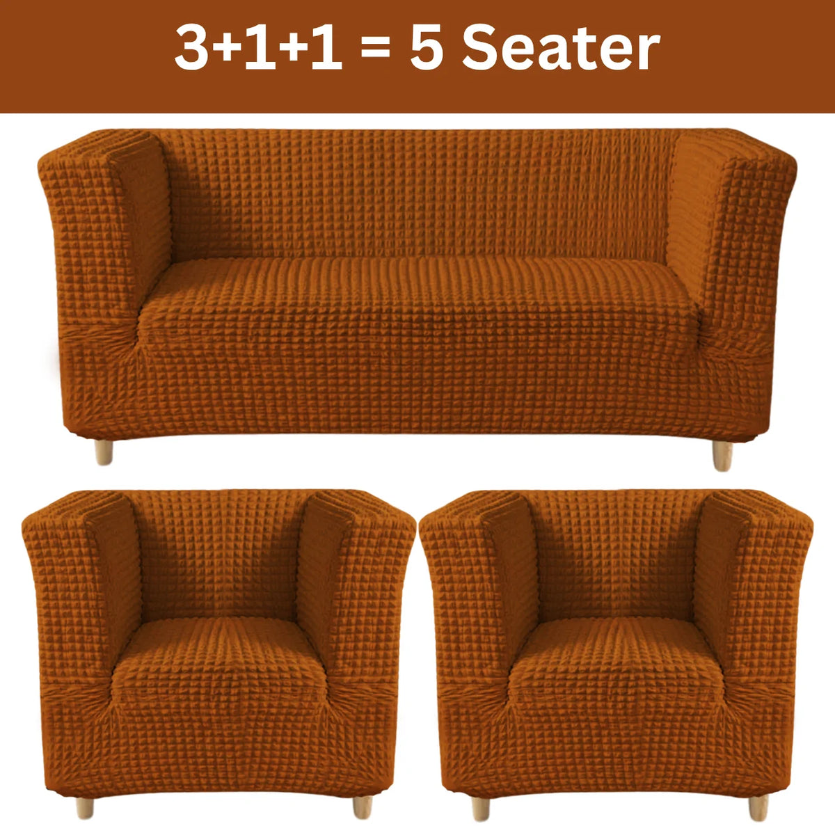 High-Arm Sofa Slipcover Coper