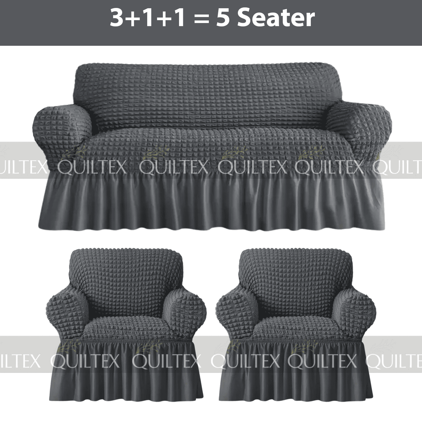 Bubble Sofa Cover  Grey Color