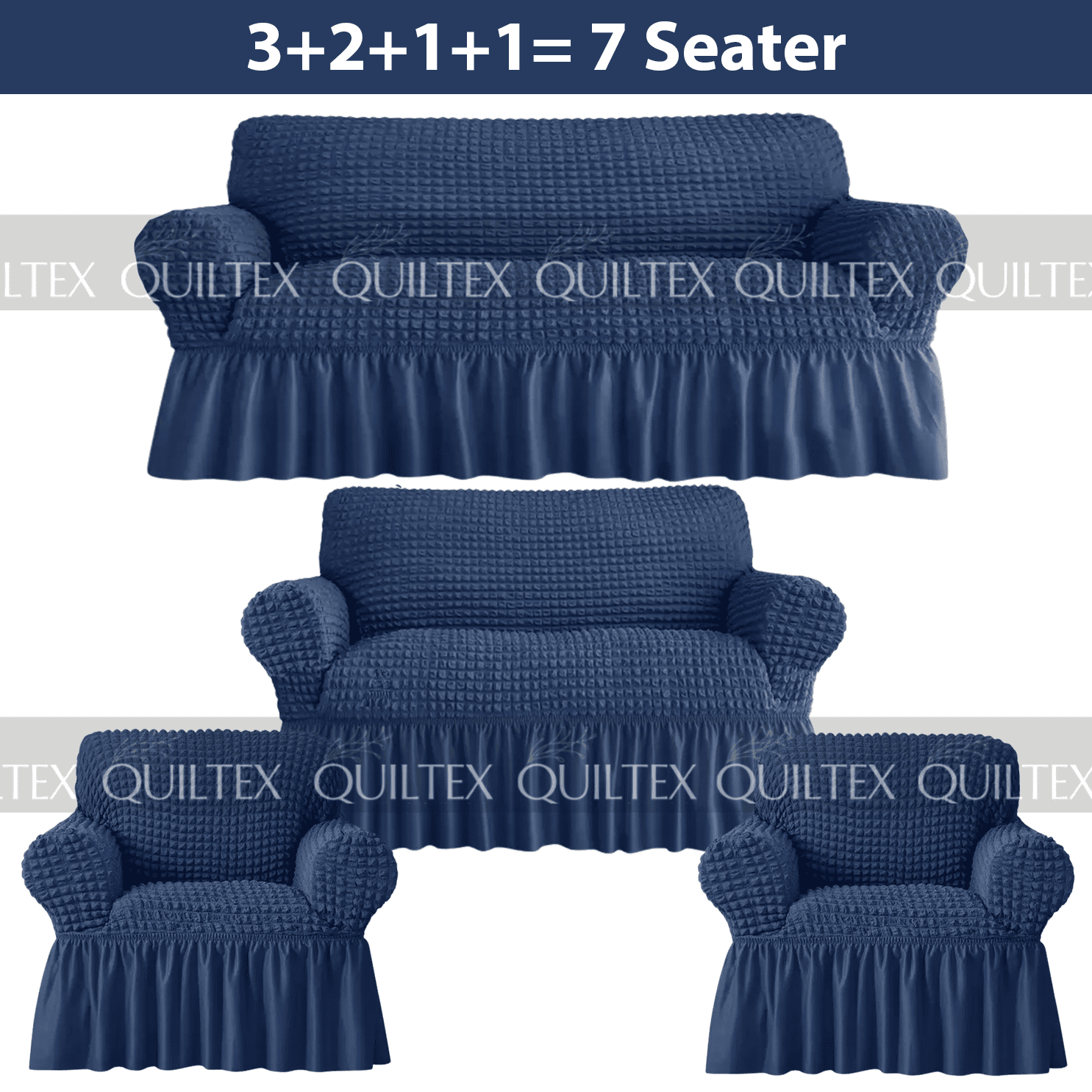 Bubble Sofa Cover Blue Color