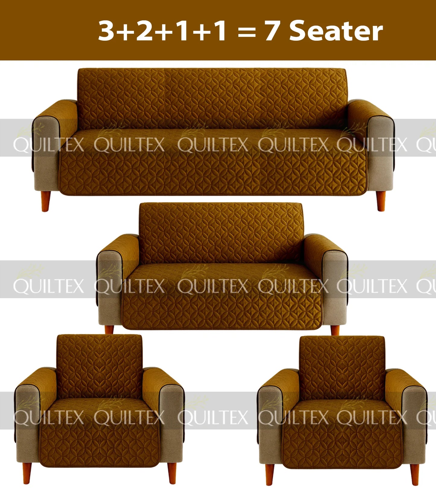 Ultrasonic Sofa Cover (coper)