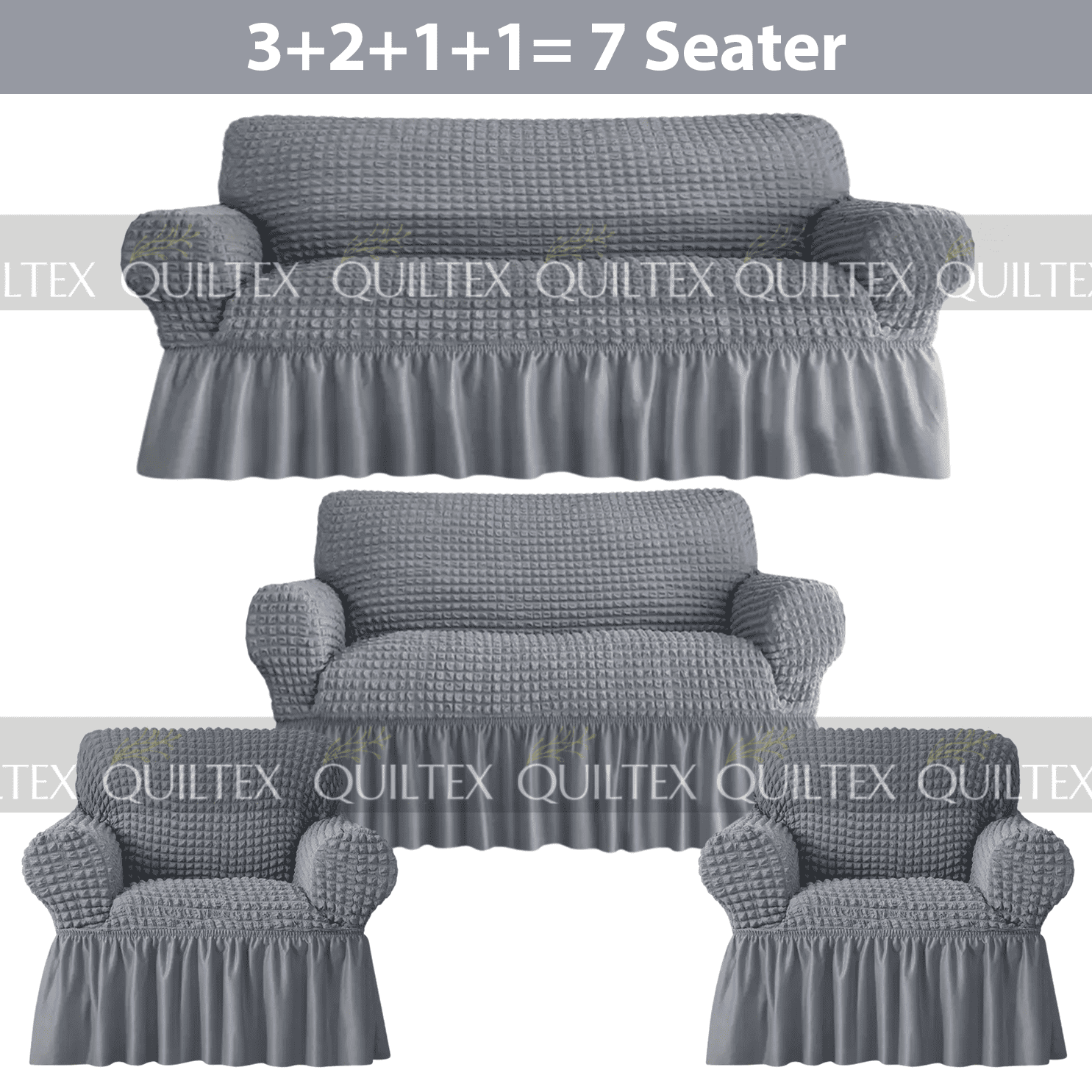 Bubble Sofa Cover  Grey Color