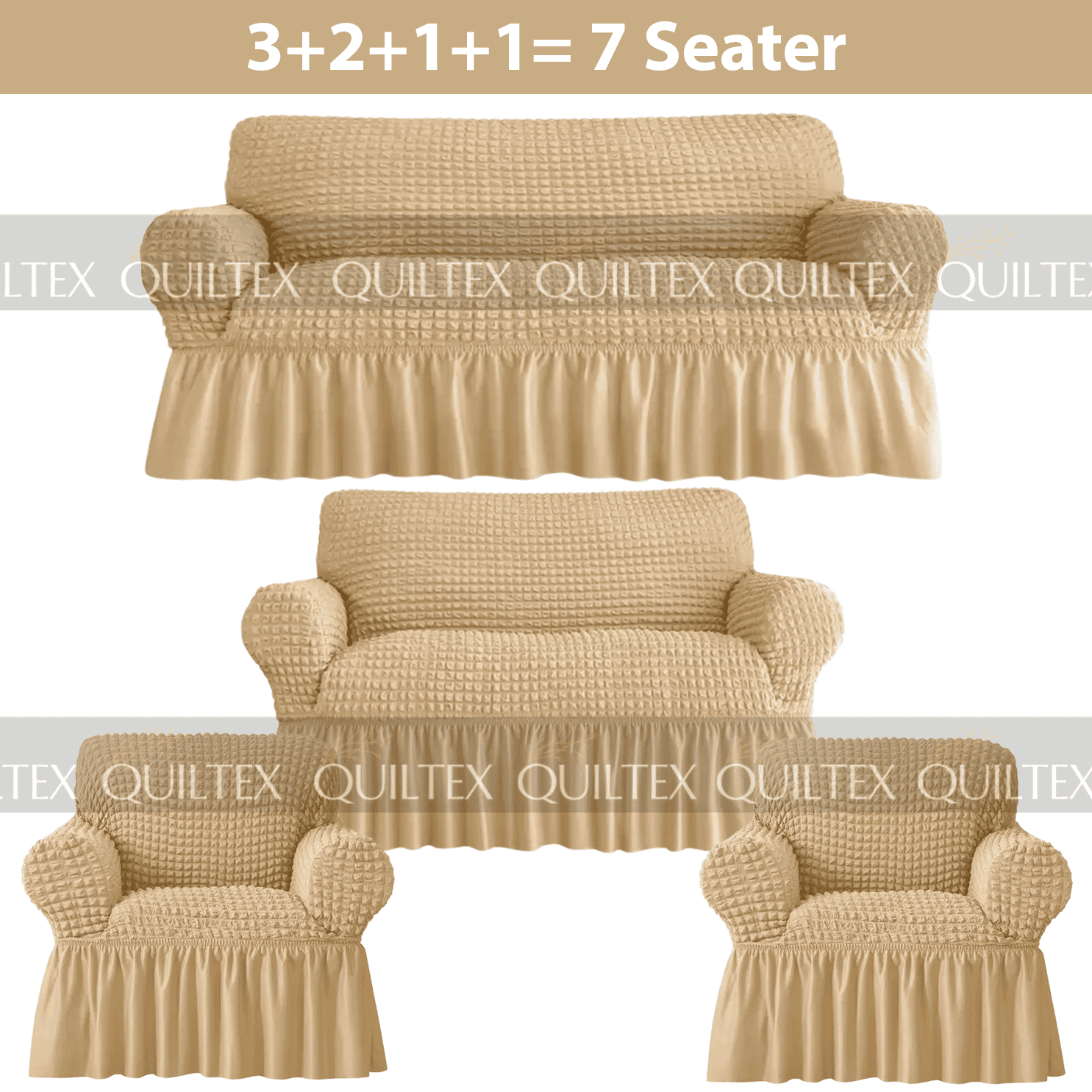 Bubble Sofa Cover Baige color