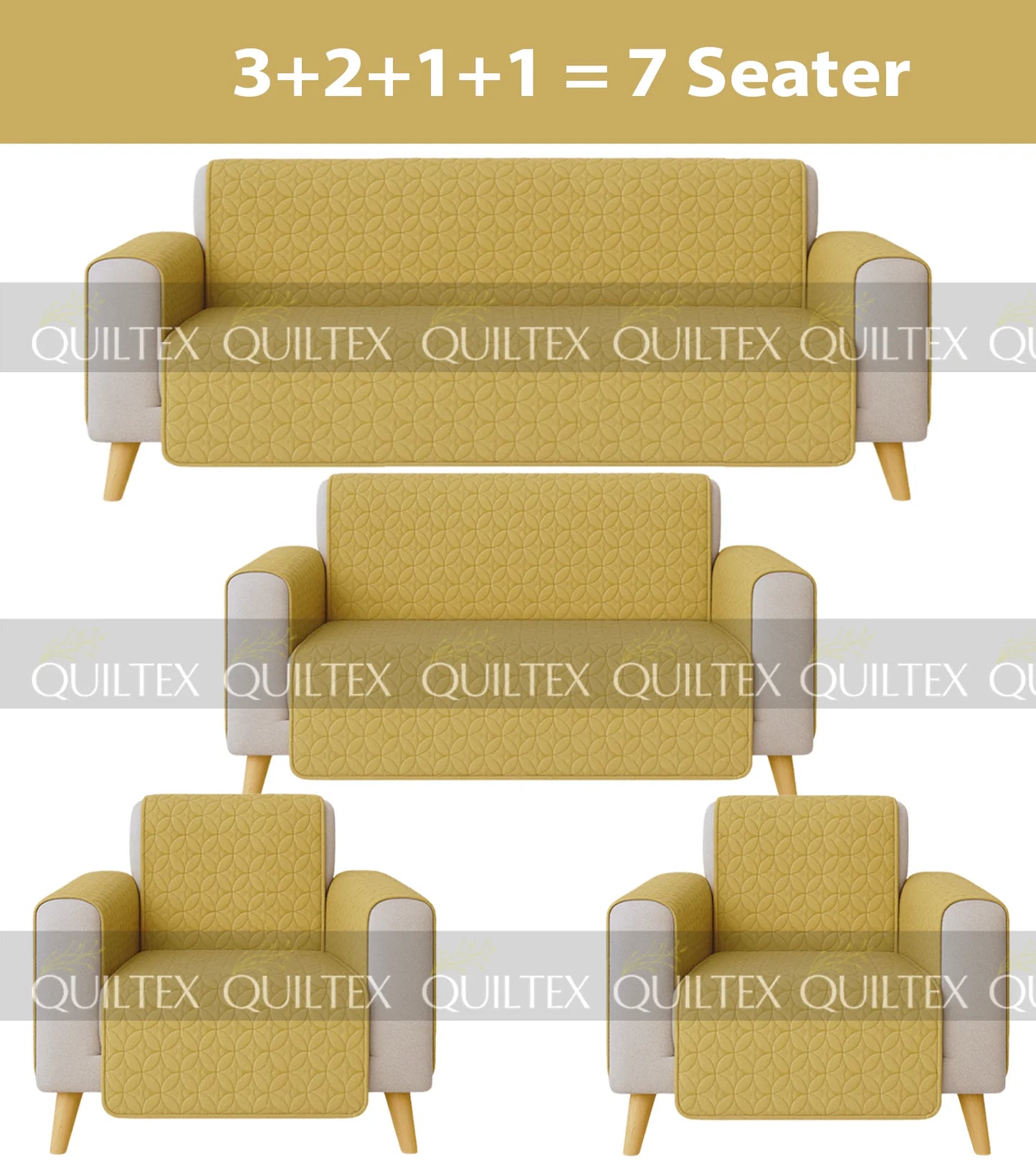 Ultrasonic Sofa Cover  (baige)