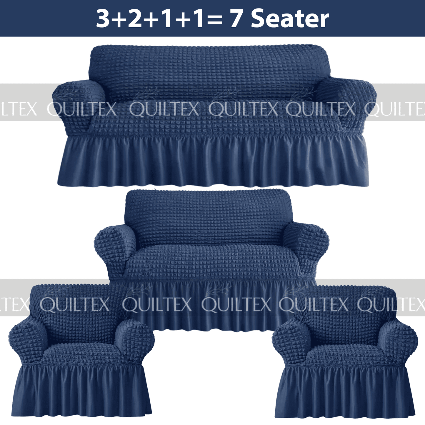 Bubble Sofa Cover Blue Color