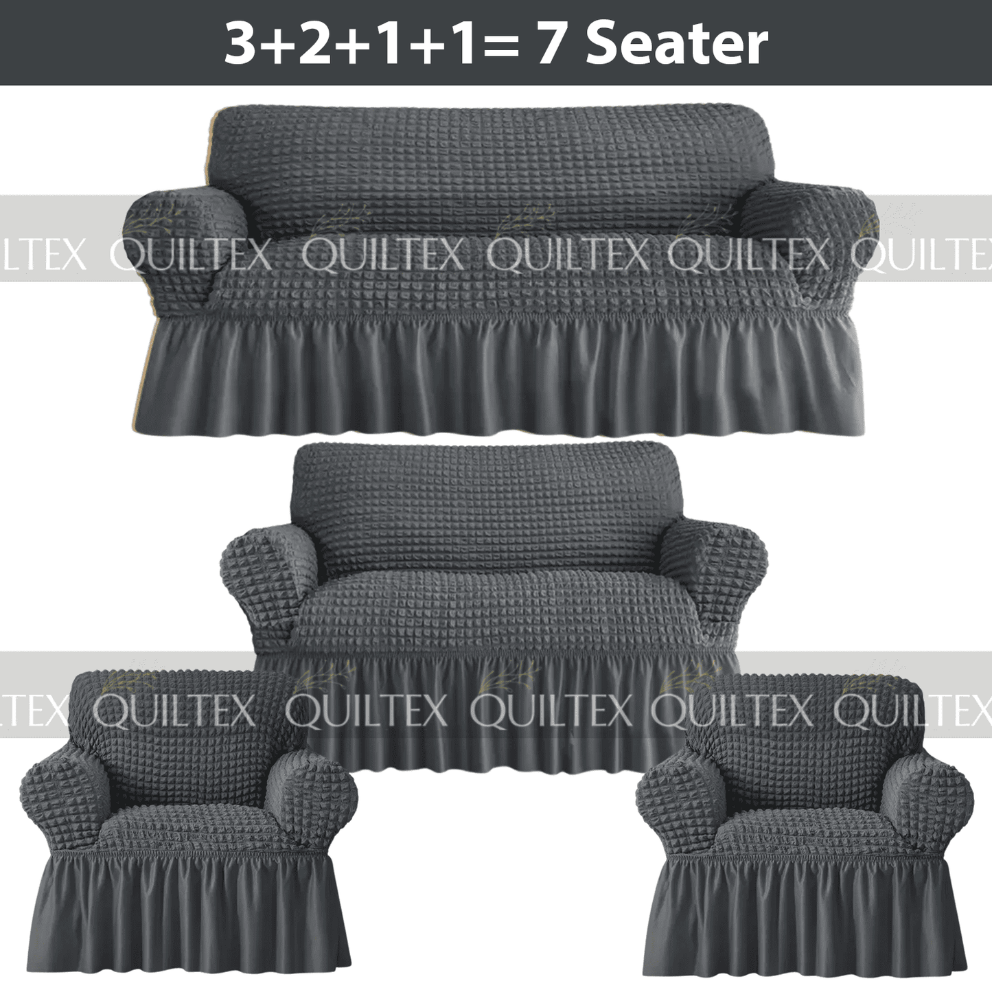 Bubble Sofa Cover  Grey Color