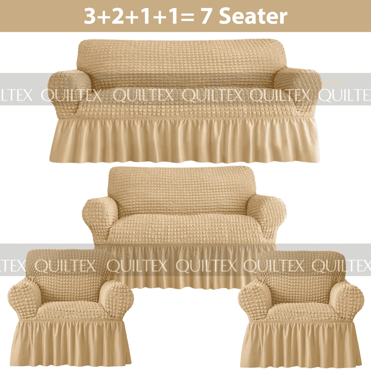 Bubble Sofa Cover Baige color