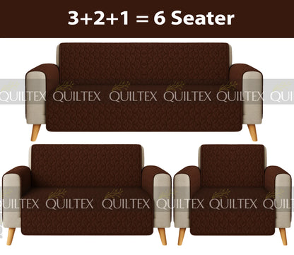 Ultrasonic Sofa Cover  ( BROWN )