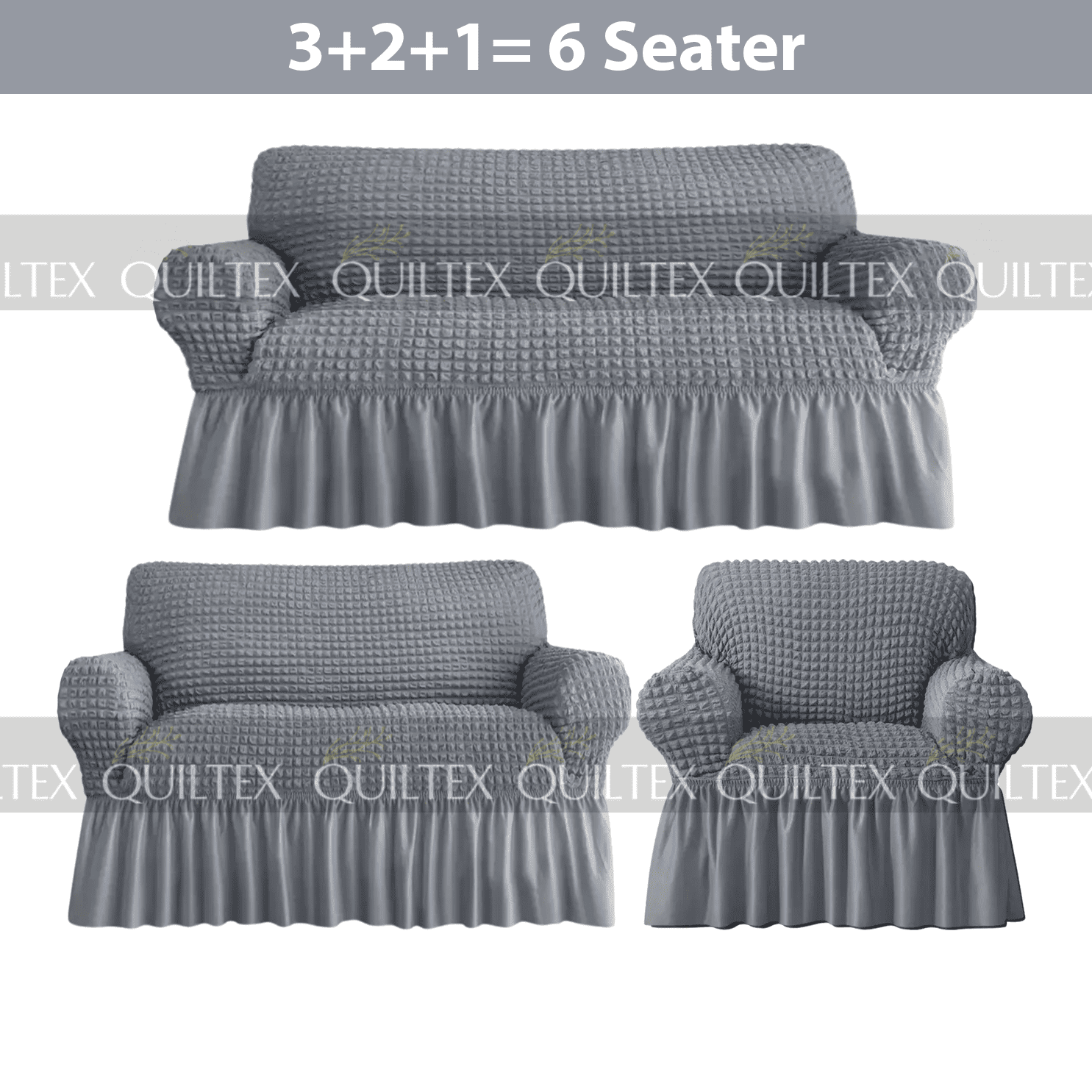 Bubble Sofa Cover  Grey Color