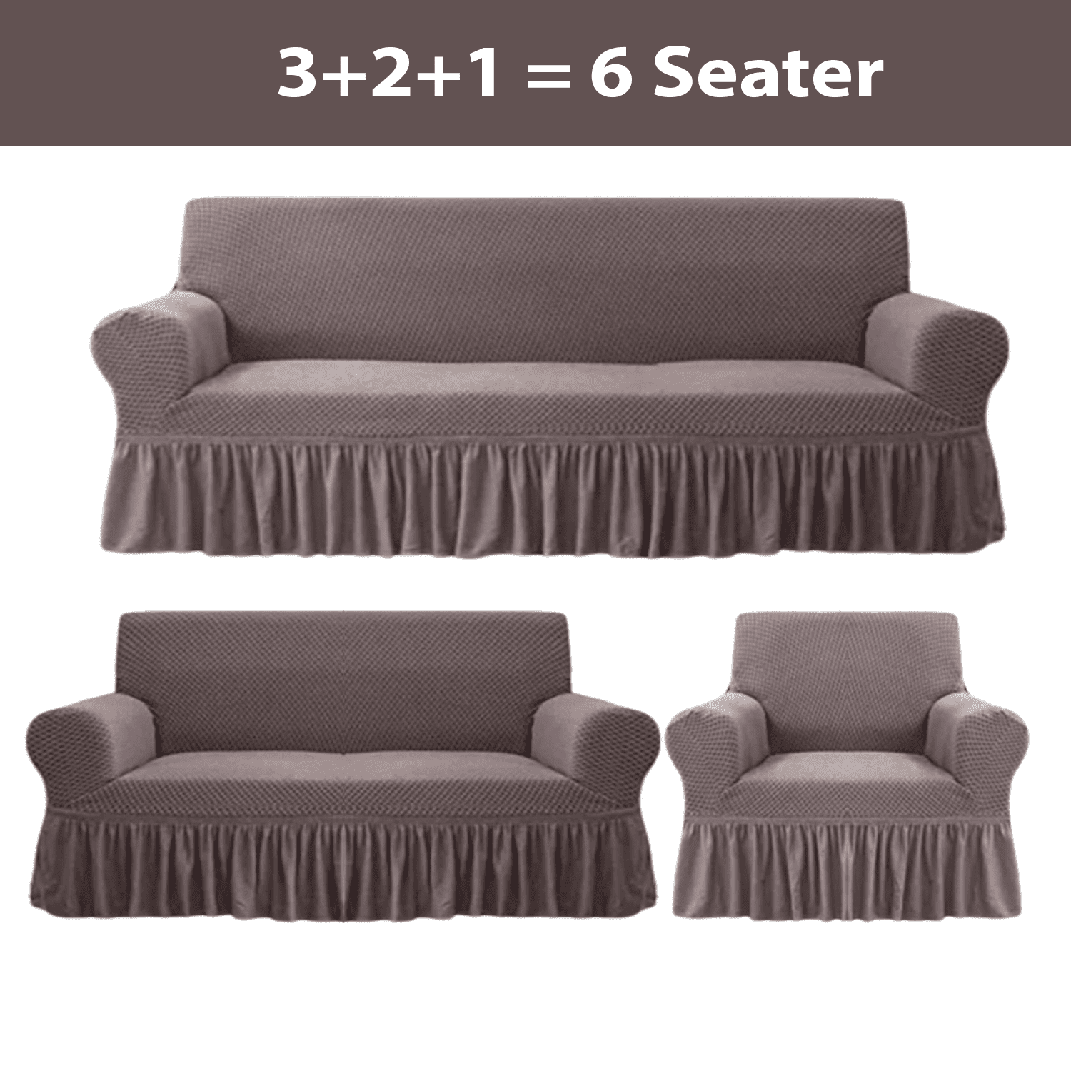 Turkish Style Sofa Covers Mouse Color