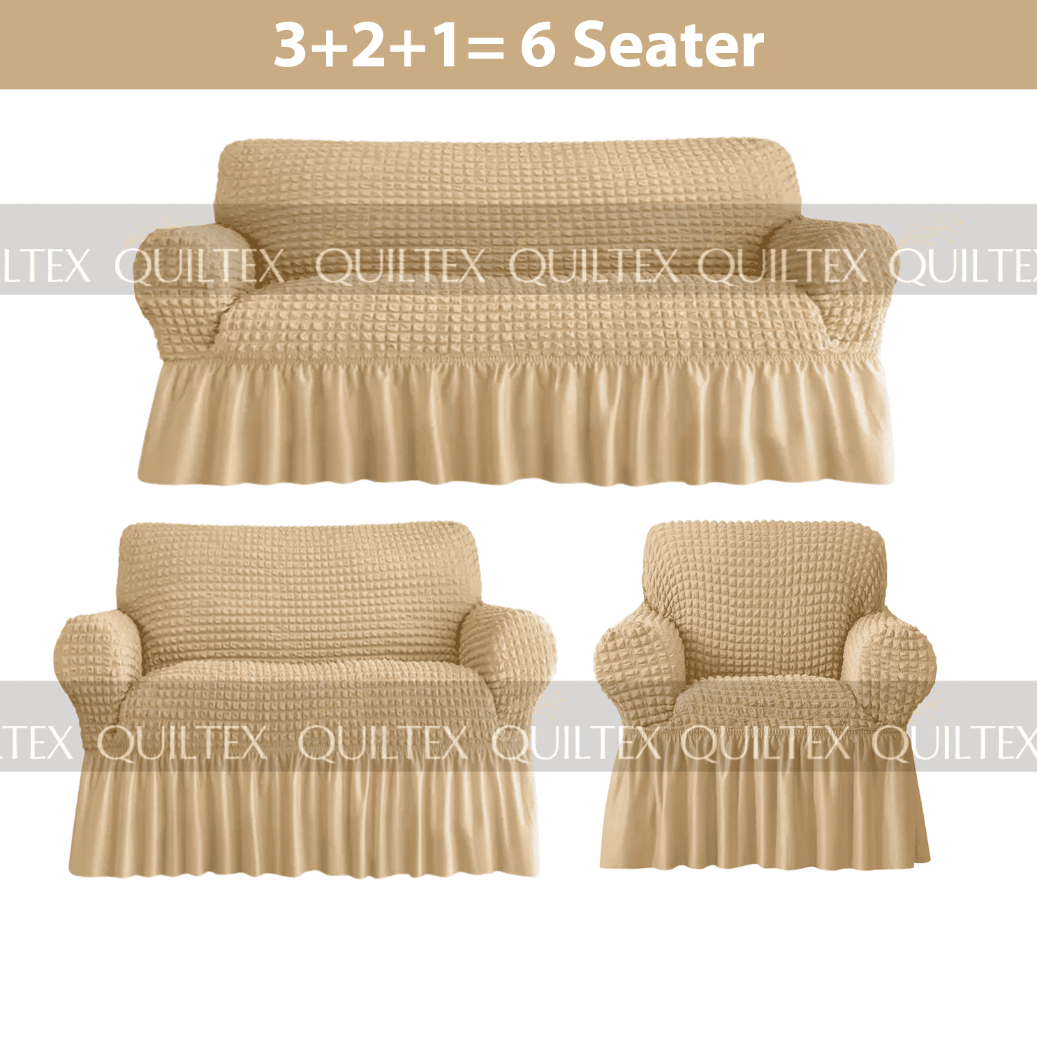 Bubble Sofa Cover Baige color