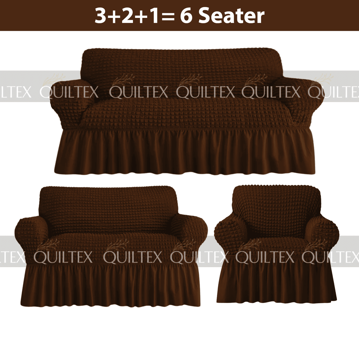 Bubble Sofa Cover Brown Color