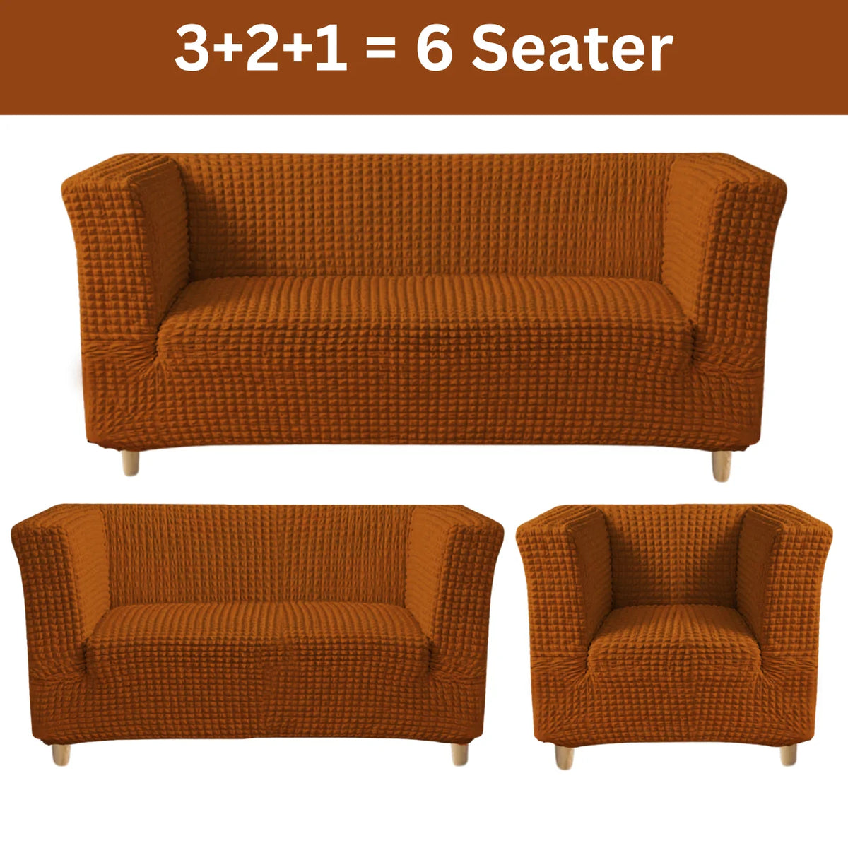 High-Arm Sofa Slipcover Coper