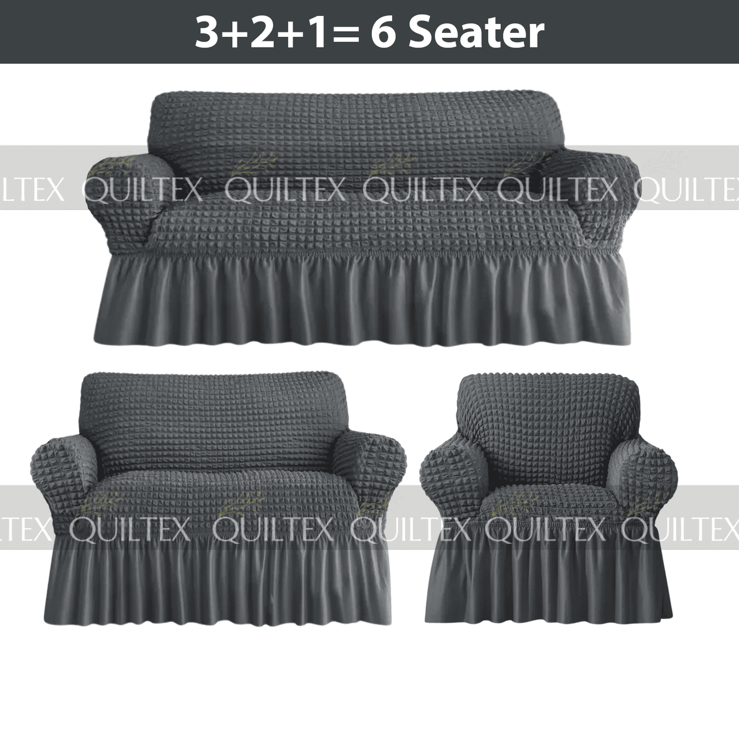Bubble Sofa Cover  Grey Color