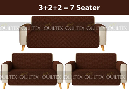 Ultrasonic Sofa Cover  ( BROWN )