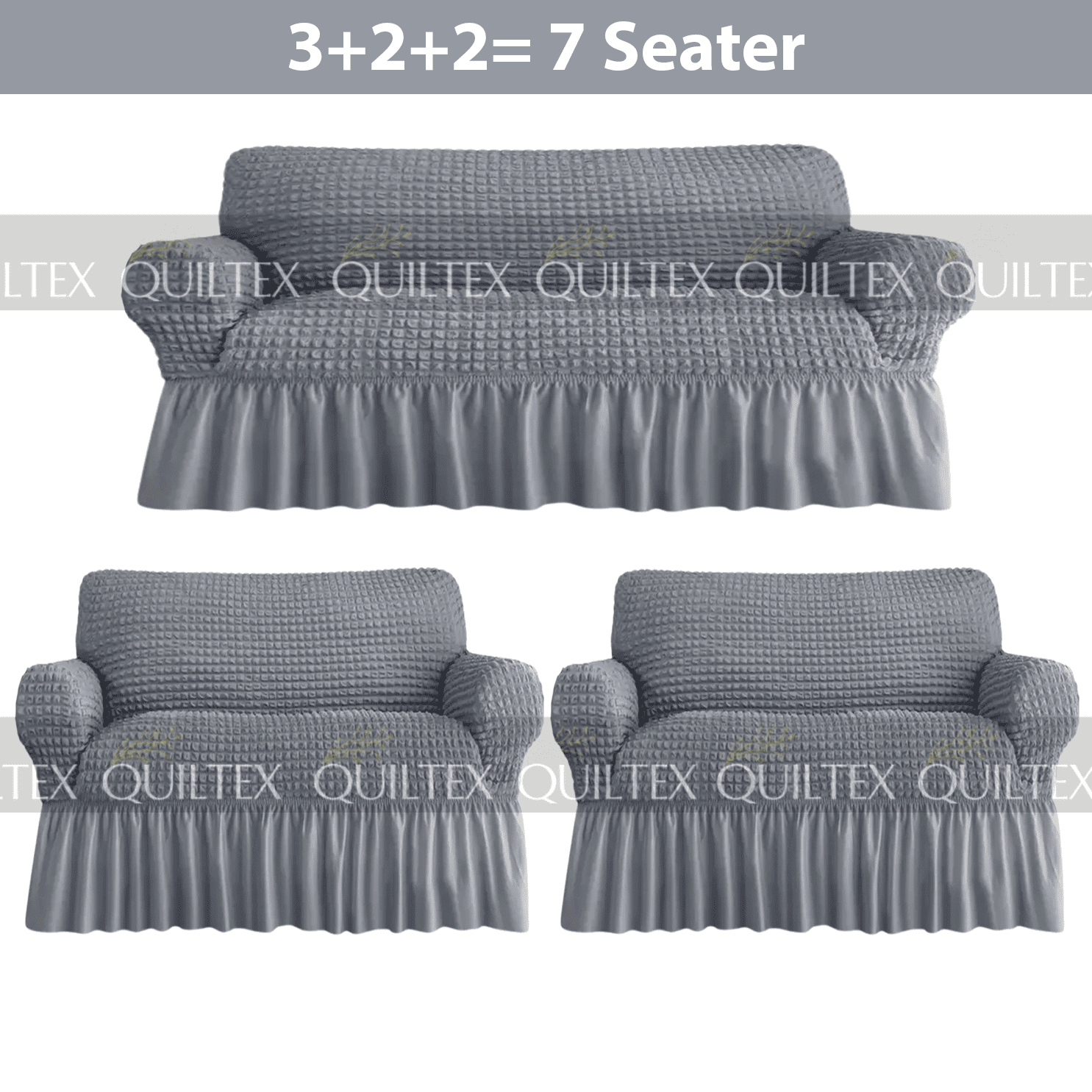 Bubble Sofa Cover  Grey Color