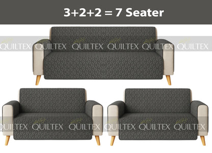 Ultrasonic Sofa Cover  (GREY )