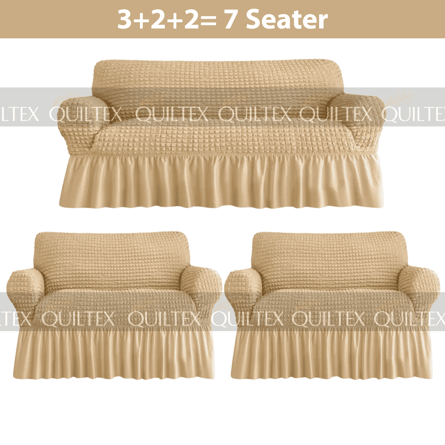 Bubble Sofa Cover Baige color