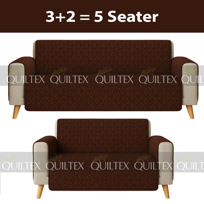 Ultrasonic Sofa Cover  ( BROWN )