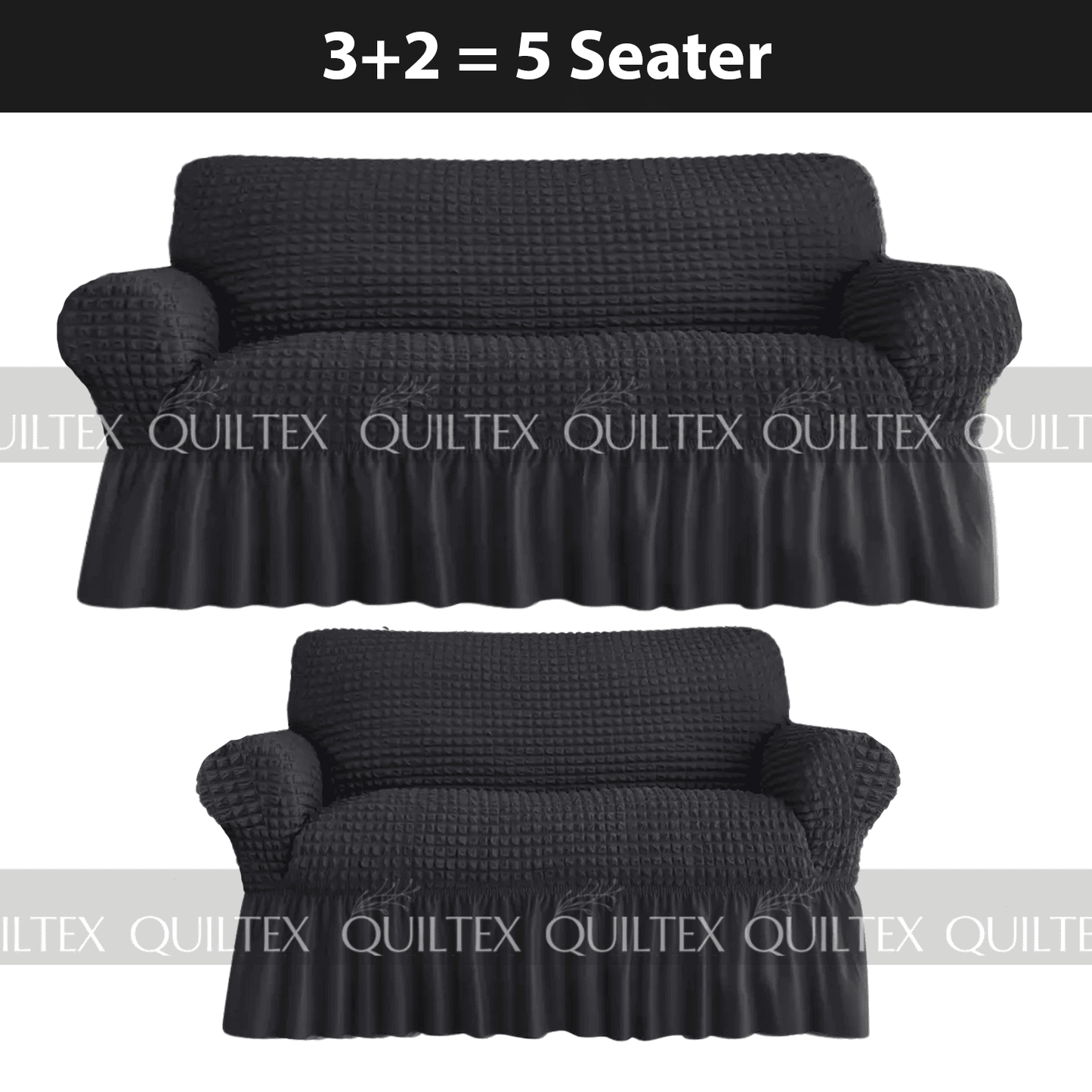 Bubble Sofa Cover Black Color