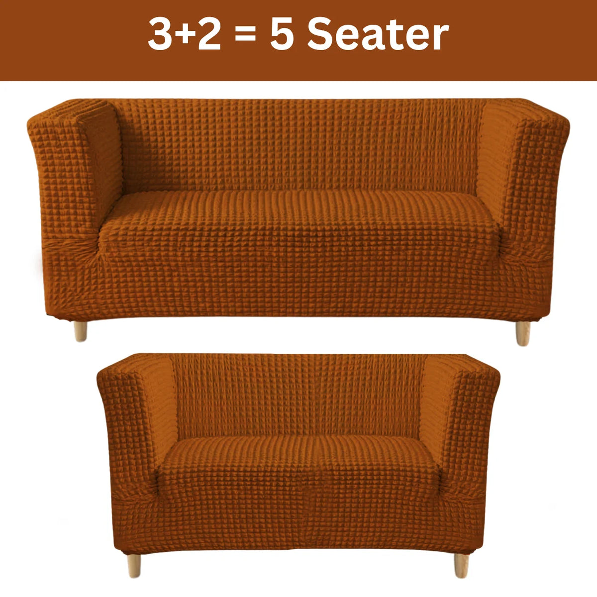 High-Arm Sofa Slipcover Coper