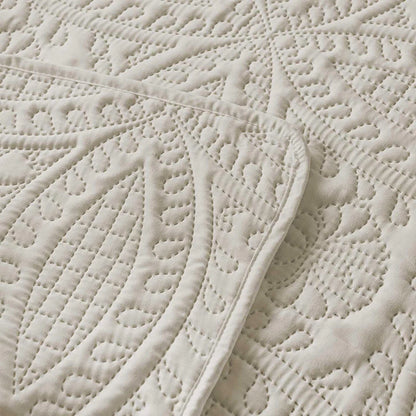 3 PCS Bedspread Set White