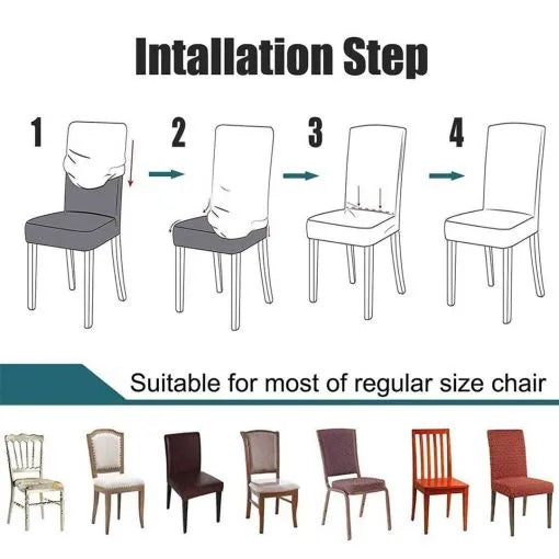 Mesh Fitted Dinning Chair Covers  Green