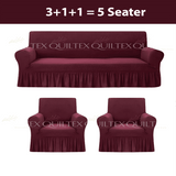 Turkish Style Sofa Covers Maroon