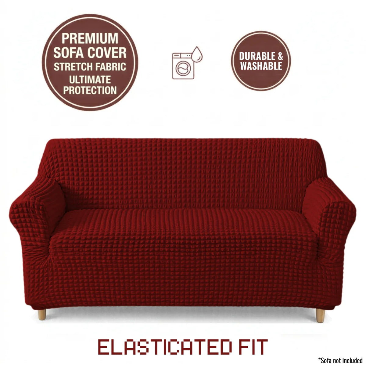 Bubble Sofa Cover Maroon