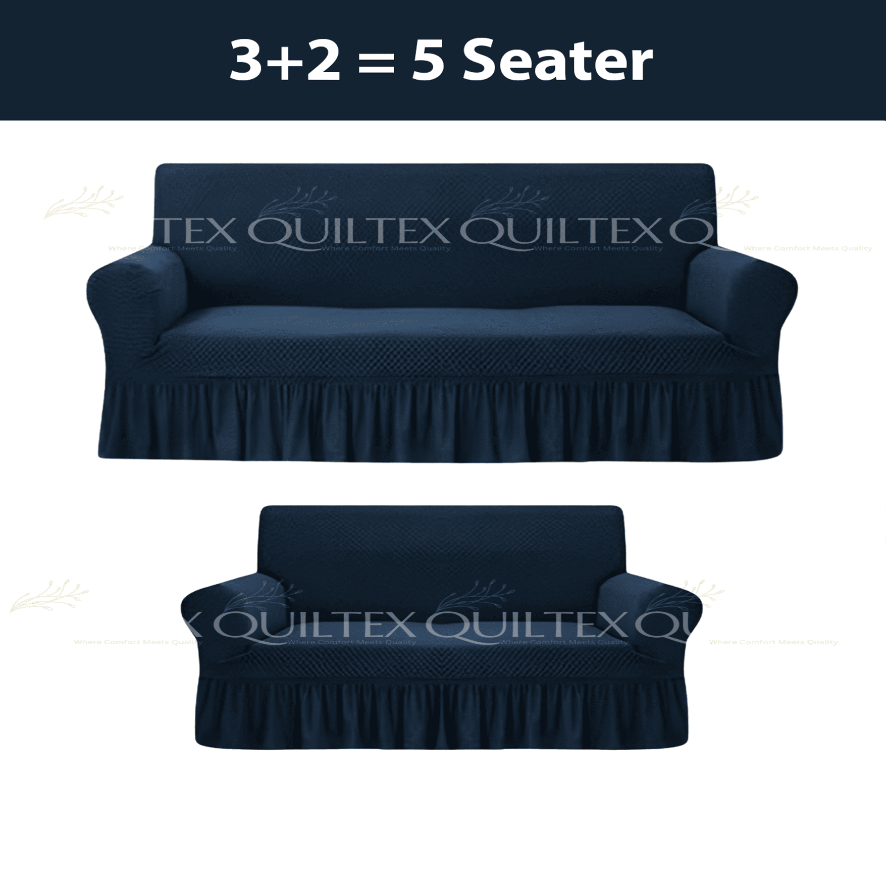 Turkish Style Sofa Covers Blue